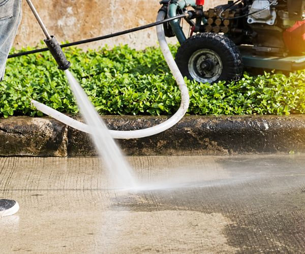 Paths decks and driveway water blasting